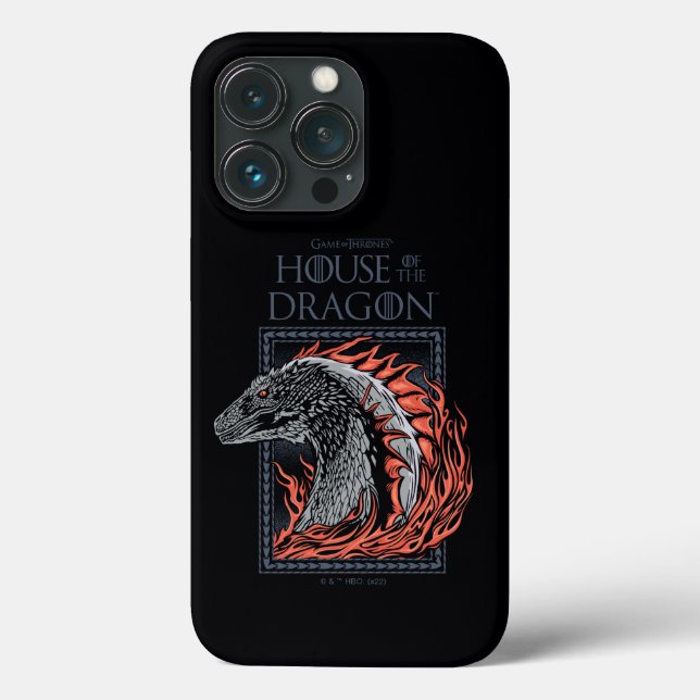 HOUSE OF THE DRAGON | Dragon Profile in Flames Case-Mate iPhone Case (Back)