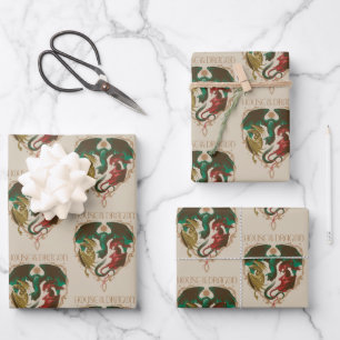 House of the Dragon Dragon Shield Wrapping Paper Sheet