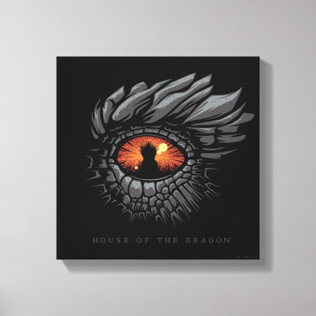 HOUSE OF THE DRAGON | Dragon's Eye Iron Throne Canvas Print (Front)