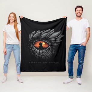 HOUSE OF THE DRAGON Dragon's Eye Iron Throne Fleece Blanket