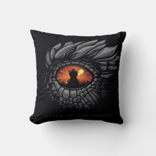 HOUSE OF THE DRAGON   Dragon's Eye Iron Throne Throw Pillow