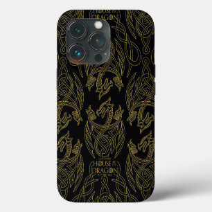 HOUSE OF THE DRAGON   Gold Filigree Dragon Pattern iPhone 13 Pro Case