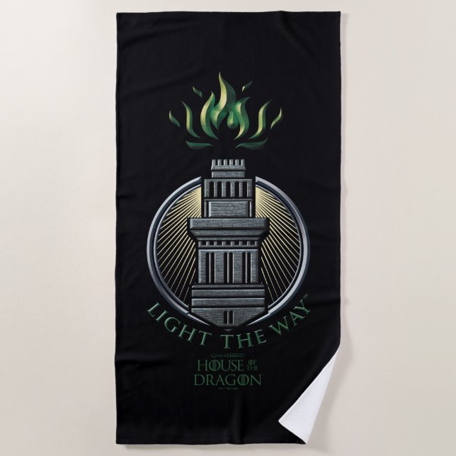HOUSE OF THE DRAGON | House Hightower Sigil Beach Towel (Front)