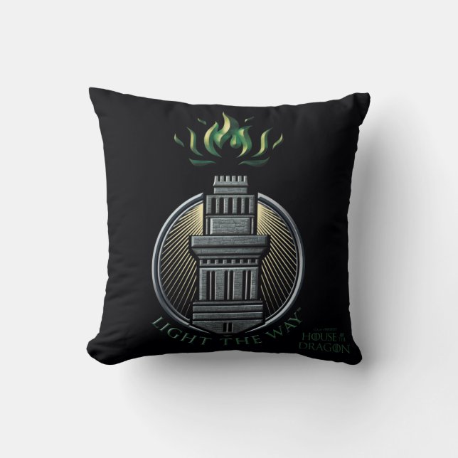 HOUSE OF THE DRAGON | House Hightower Sigil Throw Pillow (Front)