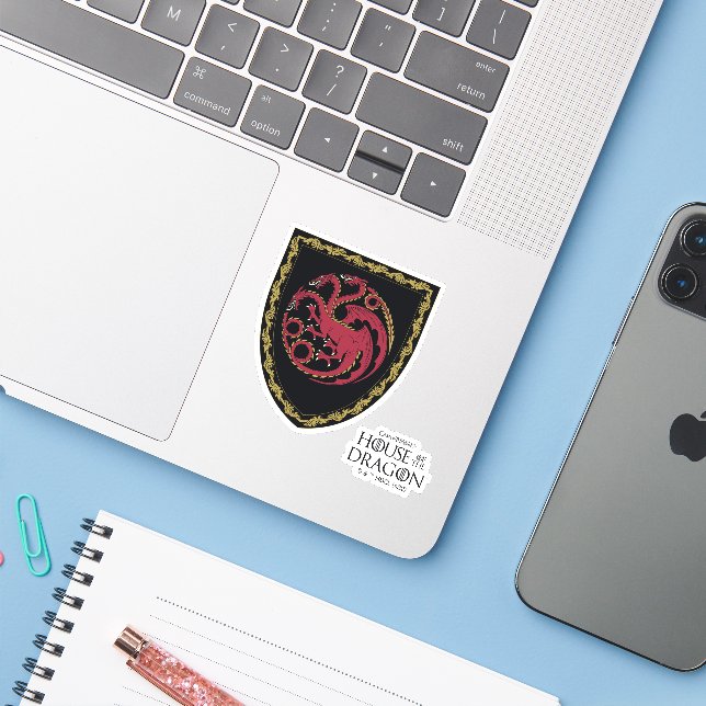 HOUSE OF THE DRAGON | House Targaryen Crest (Laptop w/ iPhone)
