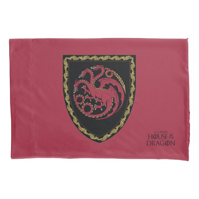 HOUSE OF THE DRAGON | House Targaryen Crest Pillowcase (Front)