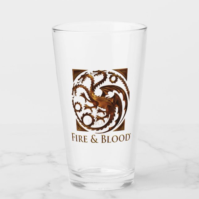 HOUSE OF THE DRAGON | House Targaryen Sigil Glass (Front)