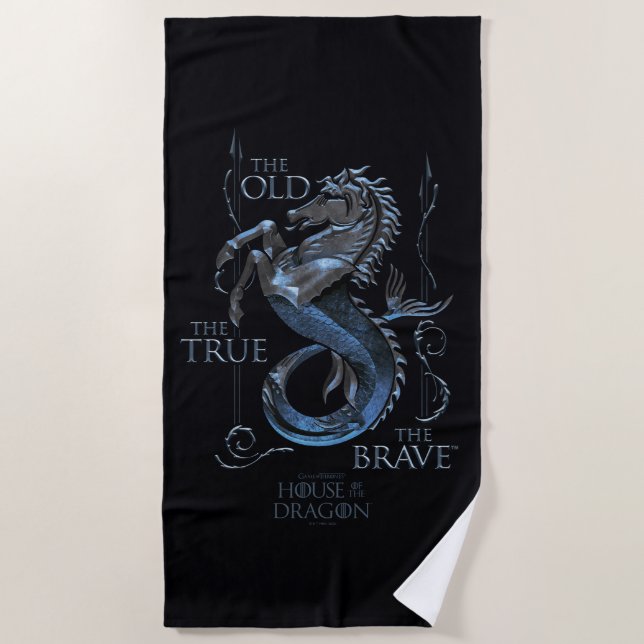 HOUSE OF THE DRAGON | House Velaryon Sigil Beach Towel (Front)