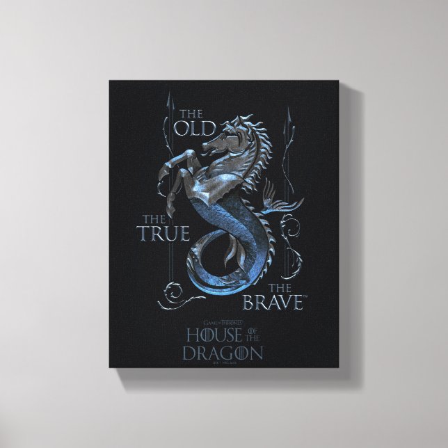 HOUSE OF THE DRAGON | House Velaryon Sigil Canvas Print (Front)