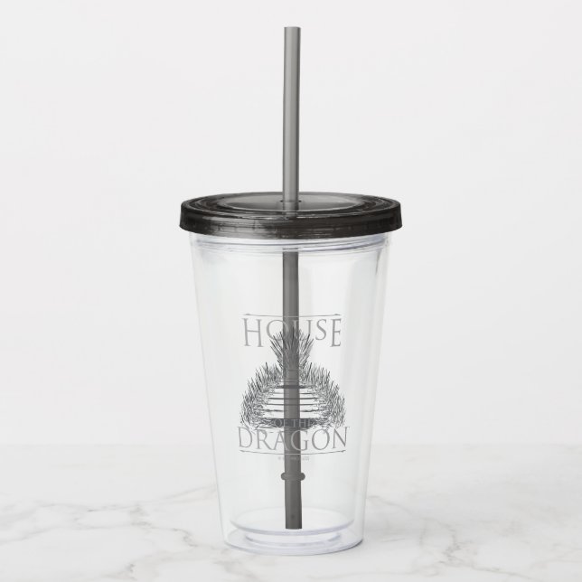 HOUSE OF THE DRAGON | Iron Throne Graphic Acrylic Tumbler (Front)
