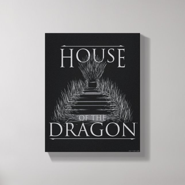 HOUSE OF THE DRAGON | Iron Throne Graphic Canvas Print (Front)
