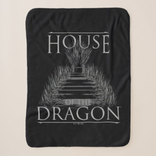HOUSE OF THE DRAGON   Iron Throne Graphic Sherpa Blanket