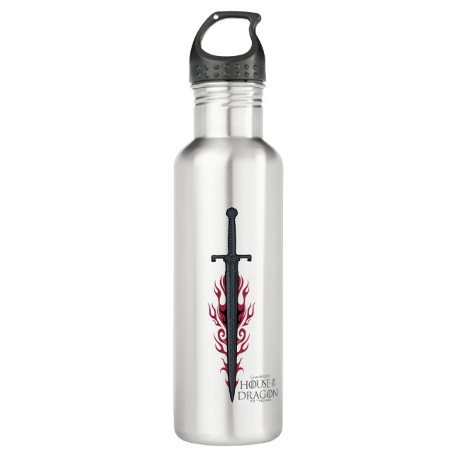 HOUSE OF THE DRAGON | King Viserys Flaming Sword 710 Ml Water Bottle (Front)