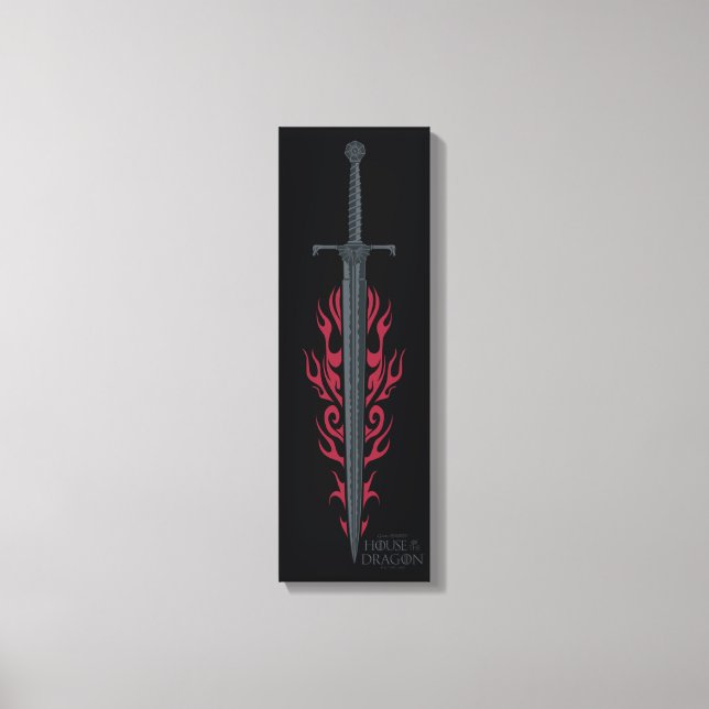 HOUSE OF THE DRAGON | King Viserys Flaming Sword Canvas Print (Front)