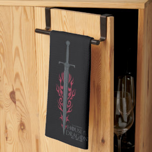 HOUSE OF THE DRAGON King Viserys Flaming Sword Kitchen Towel