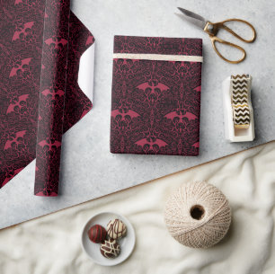 HOUSE OF THE DRAGON   Red Dragon Filigree Pattern Wrapping Paper