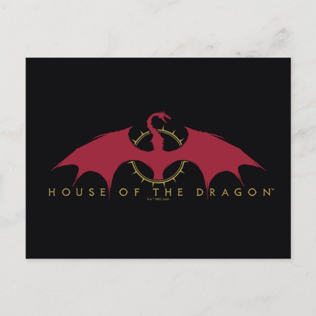 HOUSE OF THE DRAGON | Red Dragon Graphic Postcard (Front)