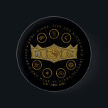 HOUSE OF THE DRAGON | Seven Kingdoms Crown Graphic 2 Inch Round Button<br><div class="desc">Check out this crown graphic featuring the sigils of the Seven Kingdoms,  featuring the quote: "Gods,  Kings,  Fire and Blood. Dreams Didn't Make Us Kings,  Dragons Did."</div>
