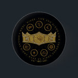 HOUSE OF THE DRAGON | Seven Kingdoms Crown Graphic 2 Inch Round Button<br><div class="desc">Check out this crown graphic featuring the sigils of the Seven Kingdoms,  featuring the quote: "Gods,  Kings,  Fire and Blood. Dreams Didn't Make Us Kings,  Dragons Did."</div>