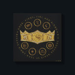 HOUSE OF THE DRAGON | Seven Kingdoms Crown Graphic Canvas Print<br><div class="desc">Check out this crown graphic featuring the sigils of the Seven Kingdoms,  featuring the quote: "Gods,  Kings,  Fire and Blood. Dreams Didn't Make Us Kings,  Dragons Did."</div>
