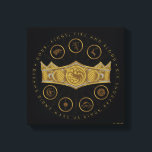 HOUSE OF THE DRAGON | Seven Kingdoms Crown Graphic Canvas Print<br><div class="desc">Check out this crown graphic featuring the sigils of the Seven Kingdoms,  featuring the quote: "Gods,  Kings,  Fire and Blood. Dreams Didn't Make Us Kings,  Dragons Did."</div>