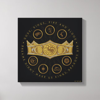 HOUSE OF THE DRAGON | Seven Kingdoms Crown Graphic Canvas Print
