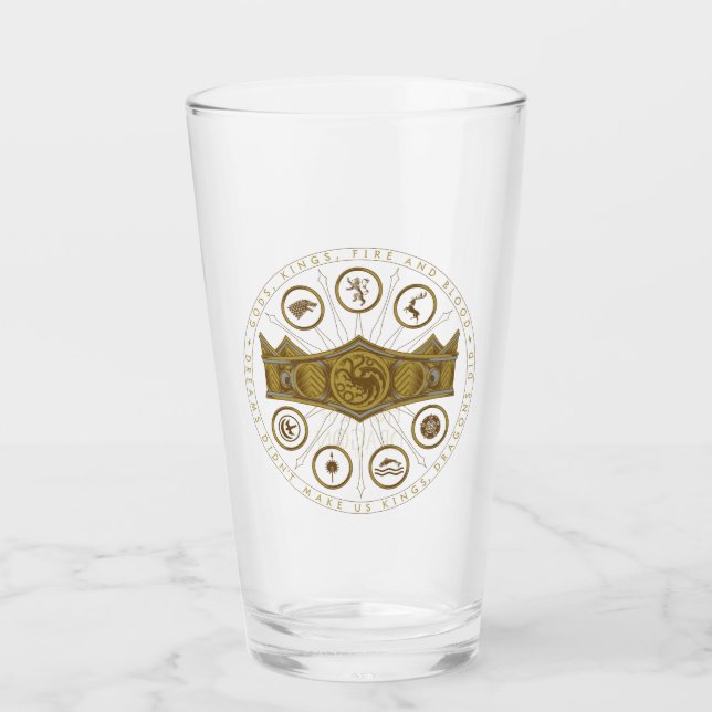 HOUSE OF THE DRAGON | Seven Kingdoms Crown Graphic Glass (Front)