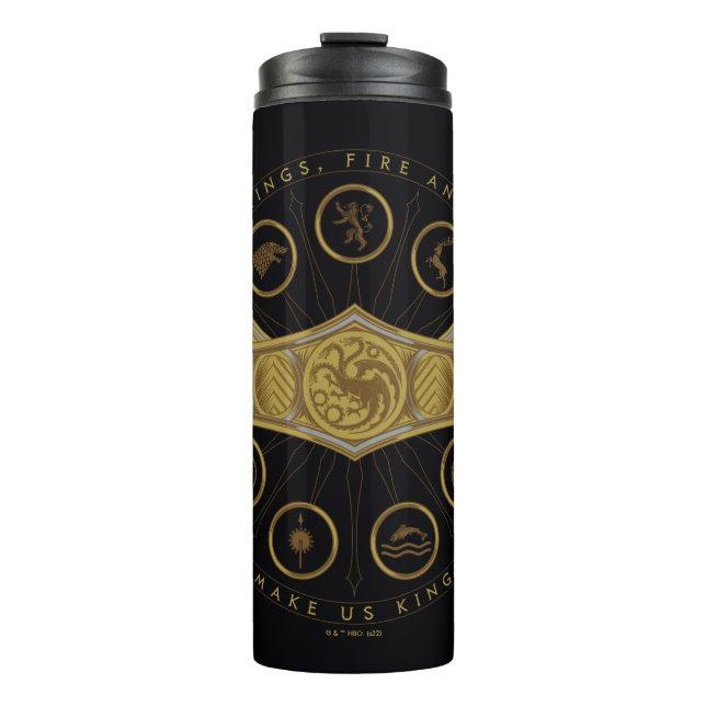 HOUSE OF THE DRAGON | Seven Kingdoms Crown Graphic Thermal Tumbler (Front)