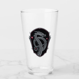 HOUSE OF THE DRAGON Silver Dragon Crest Glass