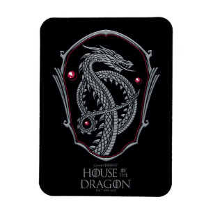HOUSE OF THE DRAGON Silver Dragon Crest Magnet