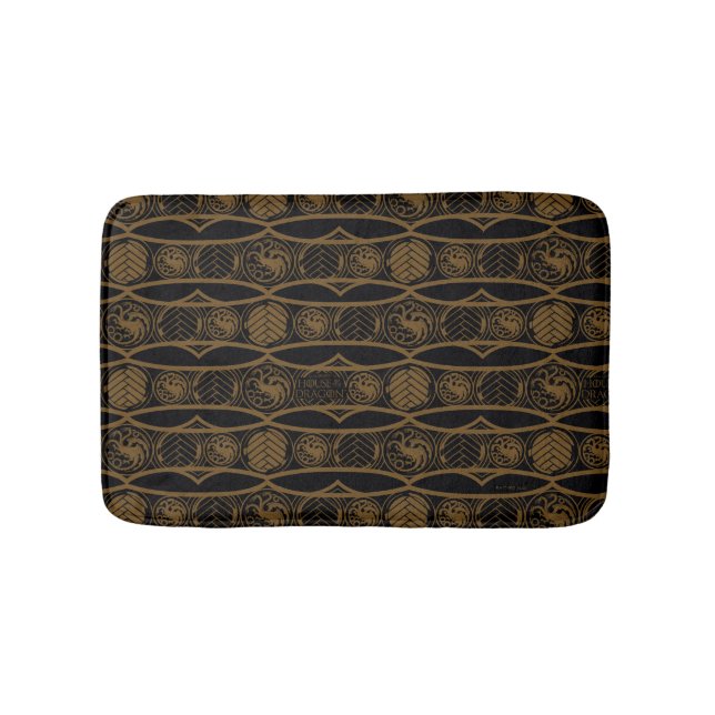 HOUSE OF THE DRAGON | Targaryen Stripe Pattern Bath Mat (Front)