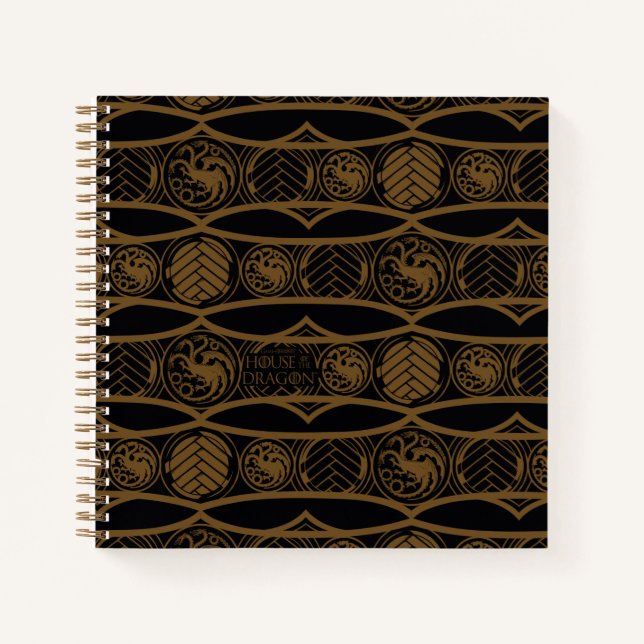 HOUSE OF THE DRAGON | Targaryen Stripe Pattern Notebook (Front)
