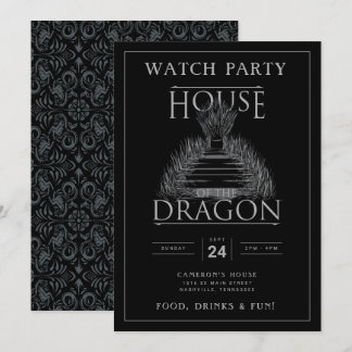 HOUSE OF THE DRAGON Watch Party Invitation