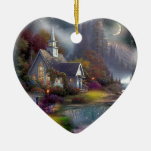 House Of The Lord Church Art Ceramic Ornament