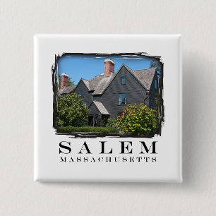 House of the Seven Gable 2 Inch Square Button