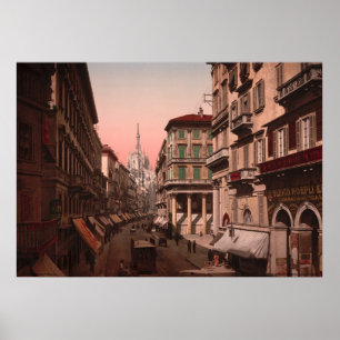 House of Victor Emmanuel, Milan, Italy Poster