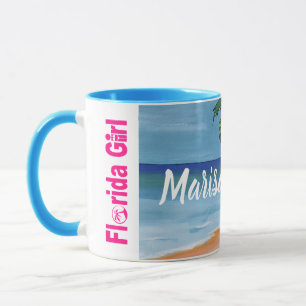 House on a Beach Mug w/ your name