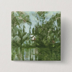 House on the Banks of the Marne, 1889-90 2 Inch Square Button