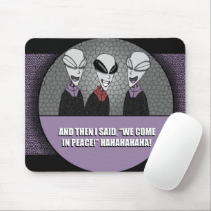 House Pad - Area 51 aliens joke Mouse Pad
