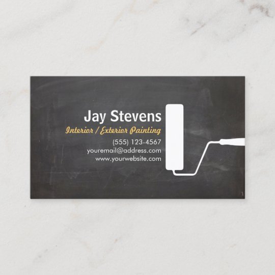 House Painter Black Painting Business Business Card