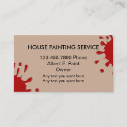 House Painter Business Cards & Profile Cards | Zazzle CA