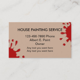 House Painter Business Cards & Profile Cards | Zazzle CA