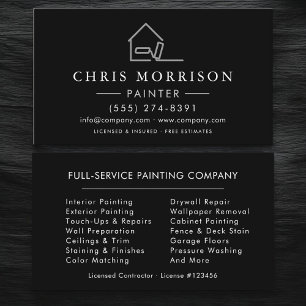 House Painter Contractor Business Card