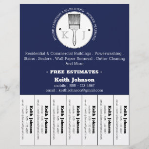 House Painter Decorator Professional Custom Logo F Flyer