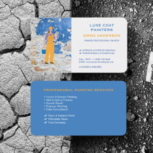 House Painter Painting Coating Contractor Service Business Card