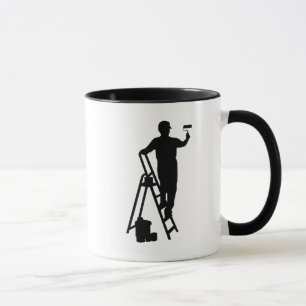 House Painter Silhouette Mug