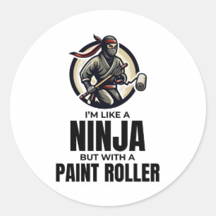 House Painter Wall Painting Interior Decorator Classic Round Sticker