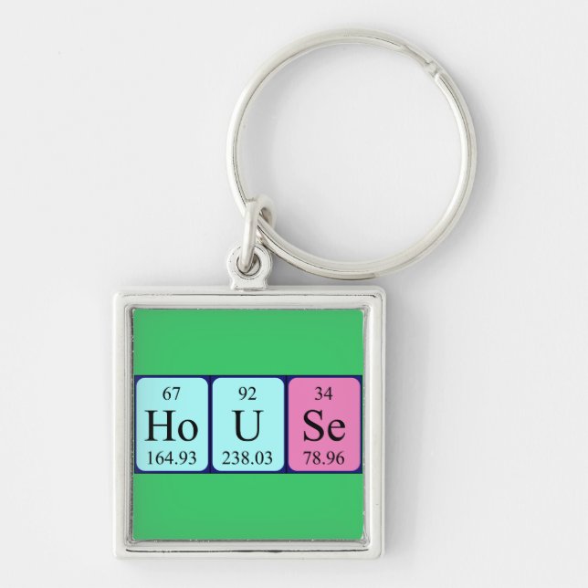 House periodic table keyring (Front)