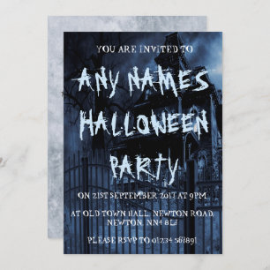 House Personalized Halloween Party Invitations