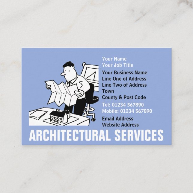 House Plans Design Architect Business Card (Front)